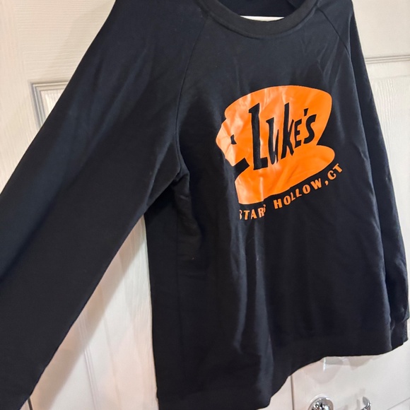 Warner Bros Gilmore Girls Luke's Diner Coffee Cup Logo Sweashirt Size L - Picture 4 of 7